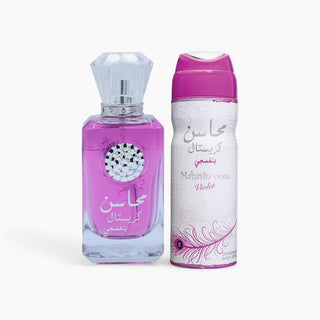 Mahasin crystal violet Eau de parfum Lattafa - La Barfumerie Paris