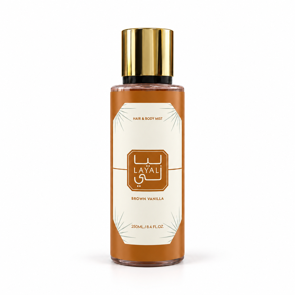 Brown Vanilla – Brume Parfumée Vanille Corps & Cheveux 250 ml – Layali ...