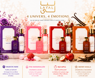 Coffret Red Apple - Coffret Eau de parfaum 100ml & Brume Corps et cheveux250ml -  Layali