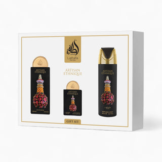 Coffret Cadeau Artisan Ethnique Eau de Parfum 3 Pièces – Lattafa Pride - La Barfumerie Paris