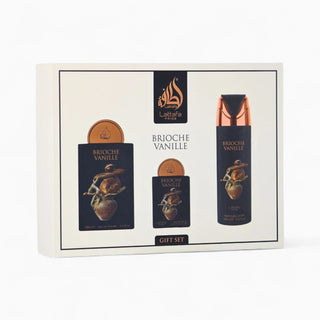 Coffret Cadeau Brioche Vanille Eau de Parfum 3 Pièces – Lattafa Pride - La Barfumerie Paris