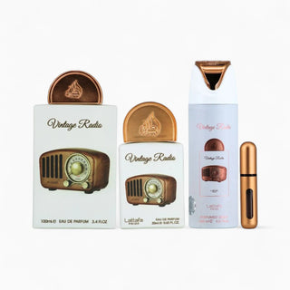 Coffret Cadeau Vintage Radio Eau de Parfum 3 Pièces – Lattafa Pride - La Barfumerie Paris