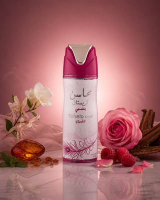 Mahasin Crystal Violet - Déodorant 200 ml - Lattafa - La Barfumerie Paris