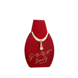 Seno Beauty Eau de Parfum 100 ml – Privé : parfum floral fruité pour femme, avec bergamote, jasmin, vanille et chocolat. Élégant, sensuel et longue tenue. Disponible sur la-barfumerie.com.
