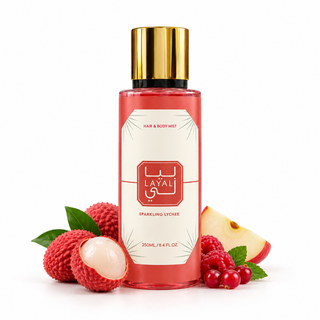 Sparkling Lychee – Brume Parfumée Cheveux & Corps 250 ml – Layali