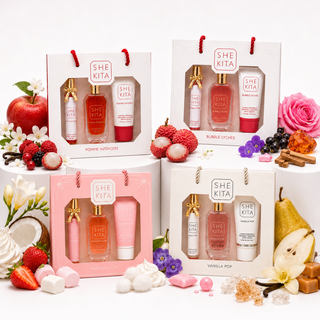 Coffret Bubble Lychee - Shekita - Coffret Eau de parfum & Lotion coporelle parfumée