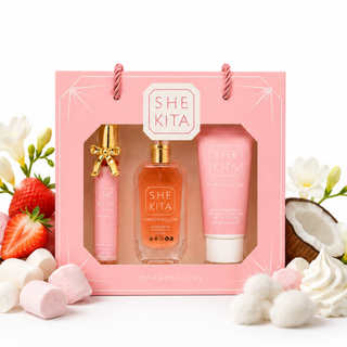 Coffret Marshmallow - Shekita - Coffret Eau de parfum & Lotion coporelle parfumée
