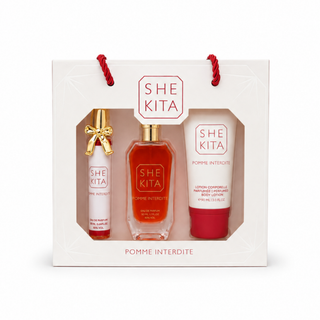 Coffret Pomme Interdite - Shekita - Coffret Eau de parfum & Lotion coporelle parfumée