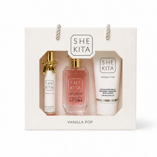 Coffret Vanilla Pop - Shekita - Coffret Eau de parfum & Lotion coporelle parfumée