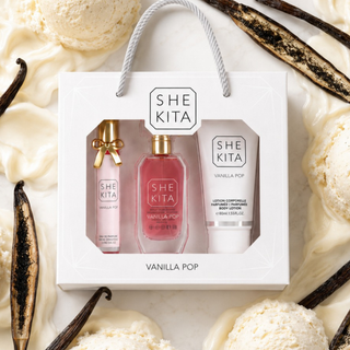 Coffret Vanilla Pop - Shekita - Coffret Eau de parfum & Lotion coporelle parfumée
