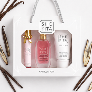 Coffret Vanilla Pop - Shekita - Coffret Eau de parfum & Lotion coporelle parfumée
