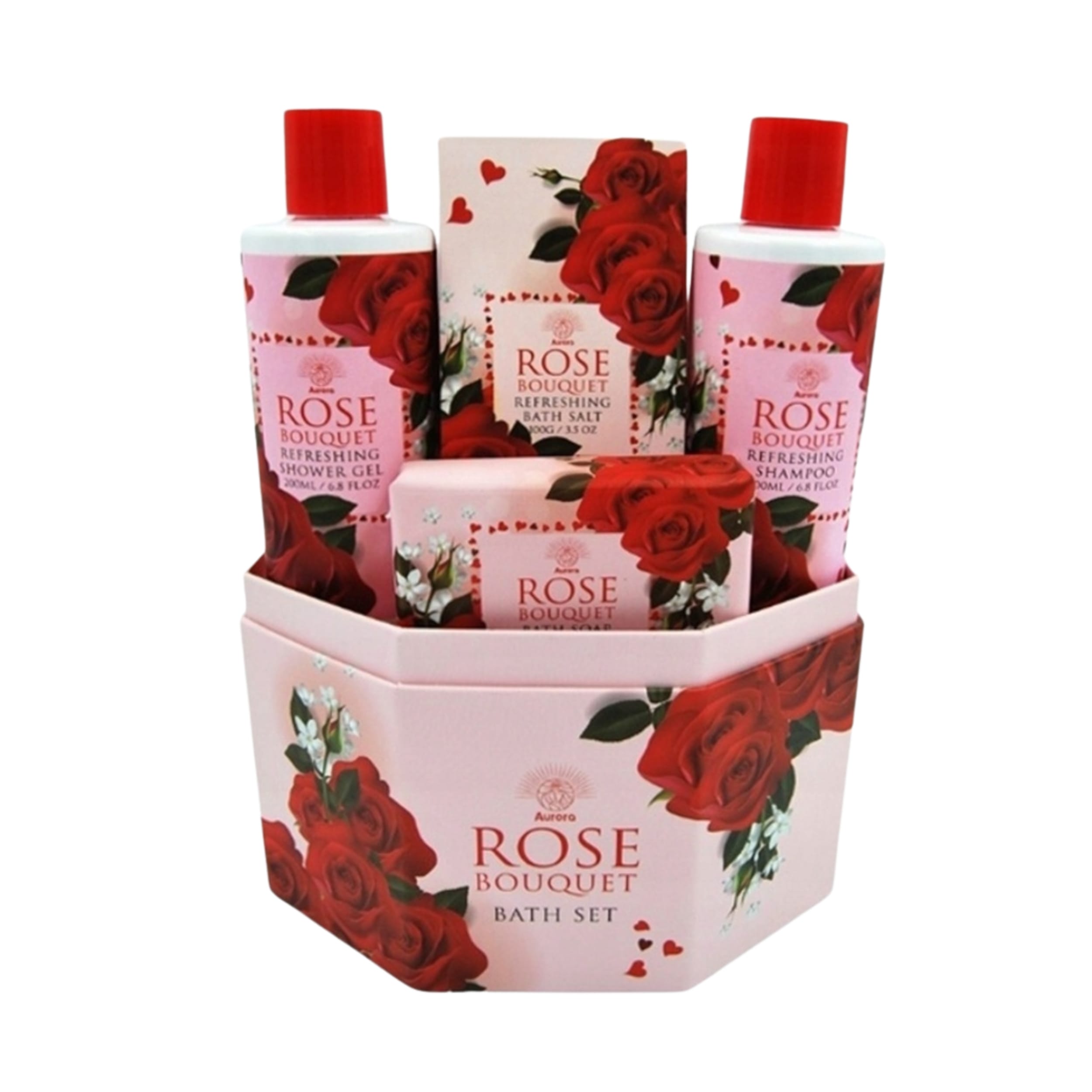 Coffret Rose Bouquet 4 pièces - Aurora